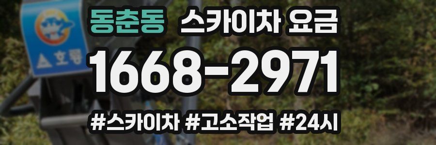 동춘동 스카이차 요금