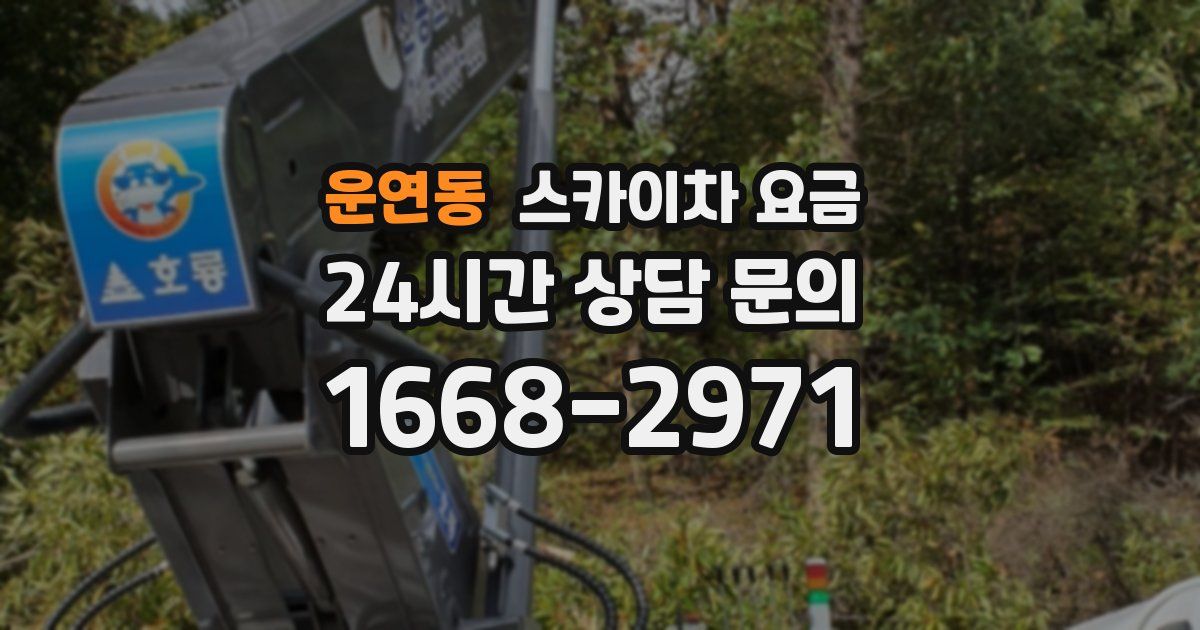 운연동 스카이차 요금