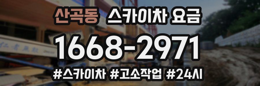 산곡동 스카이차 요금