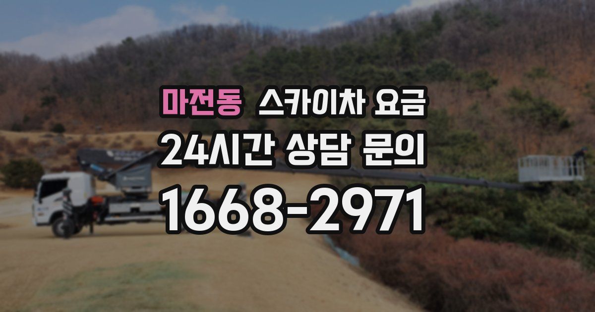 마전동 스카이차 요금