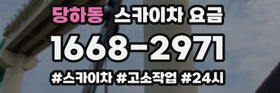 당하동 스카이차 요금