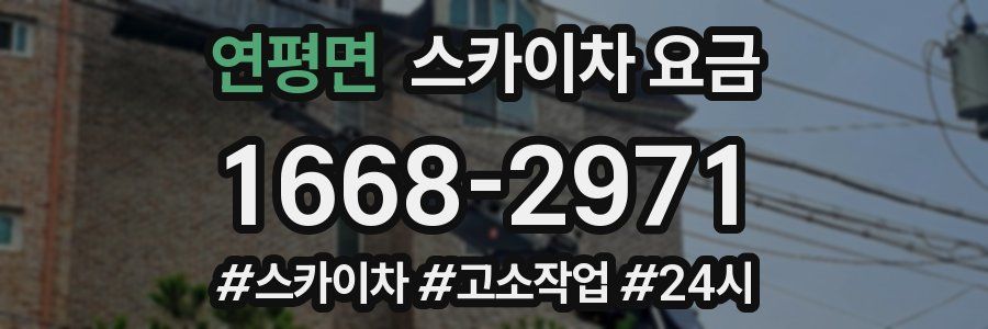 연평면 스카이차 요금