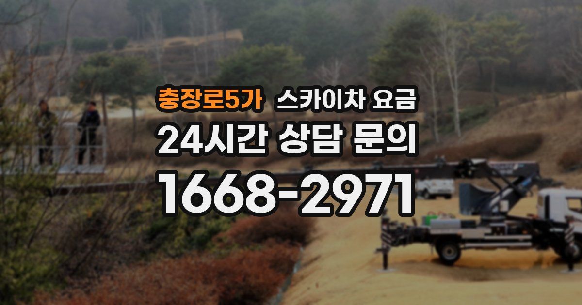 충장로5가 스카이차 요금