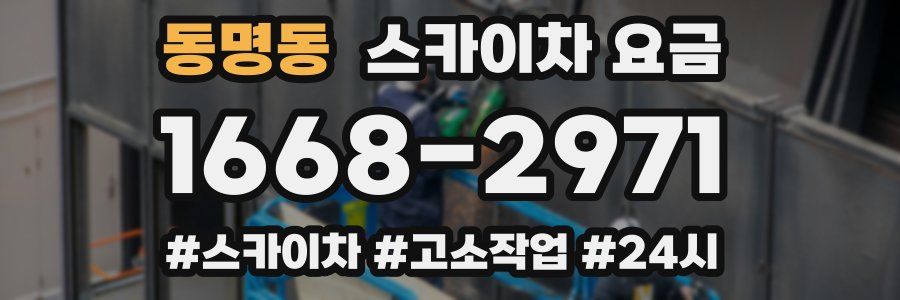 동명동 스카이차 요금