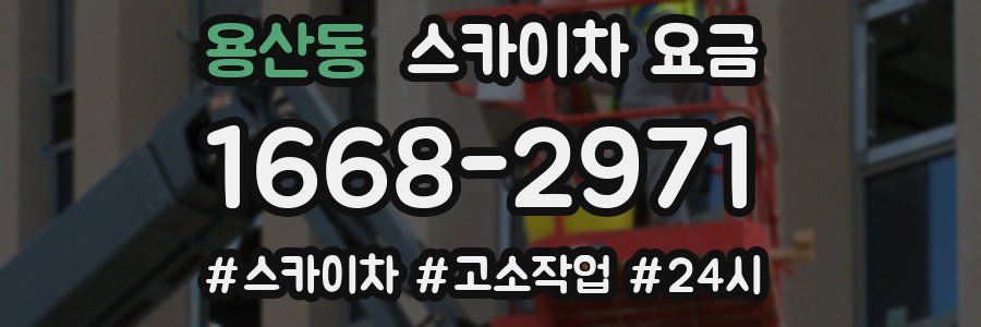 용산동 스카이차 요금