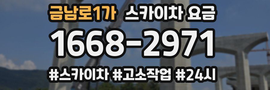 금남로1가 스카이차 요금