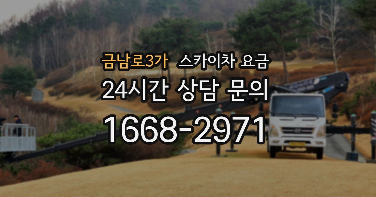 금남로3가 스카이차 요금