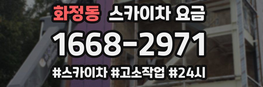 화정동 스카이차 요금