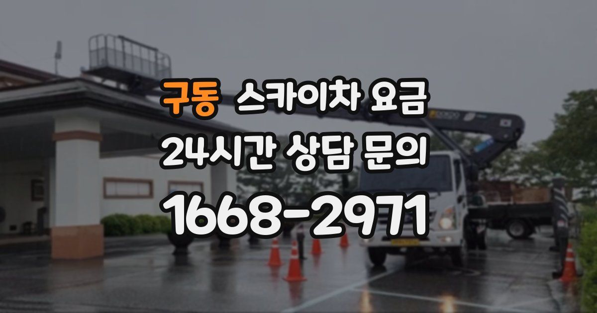 구동 스카이차 요금