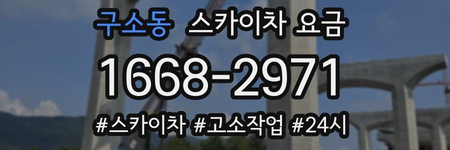 구소동 스카이차 요금