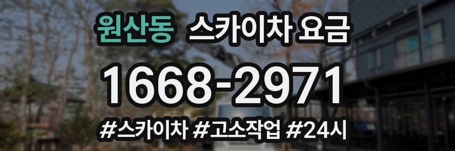 원산동 스카이차 요금