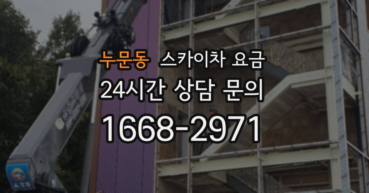 누문동 스카이차 요금