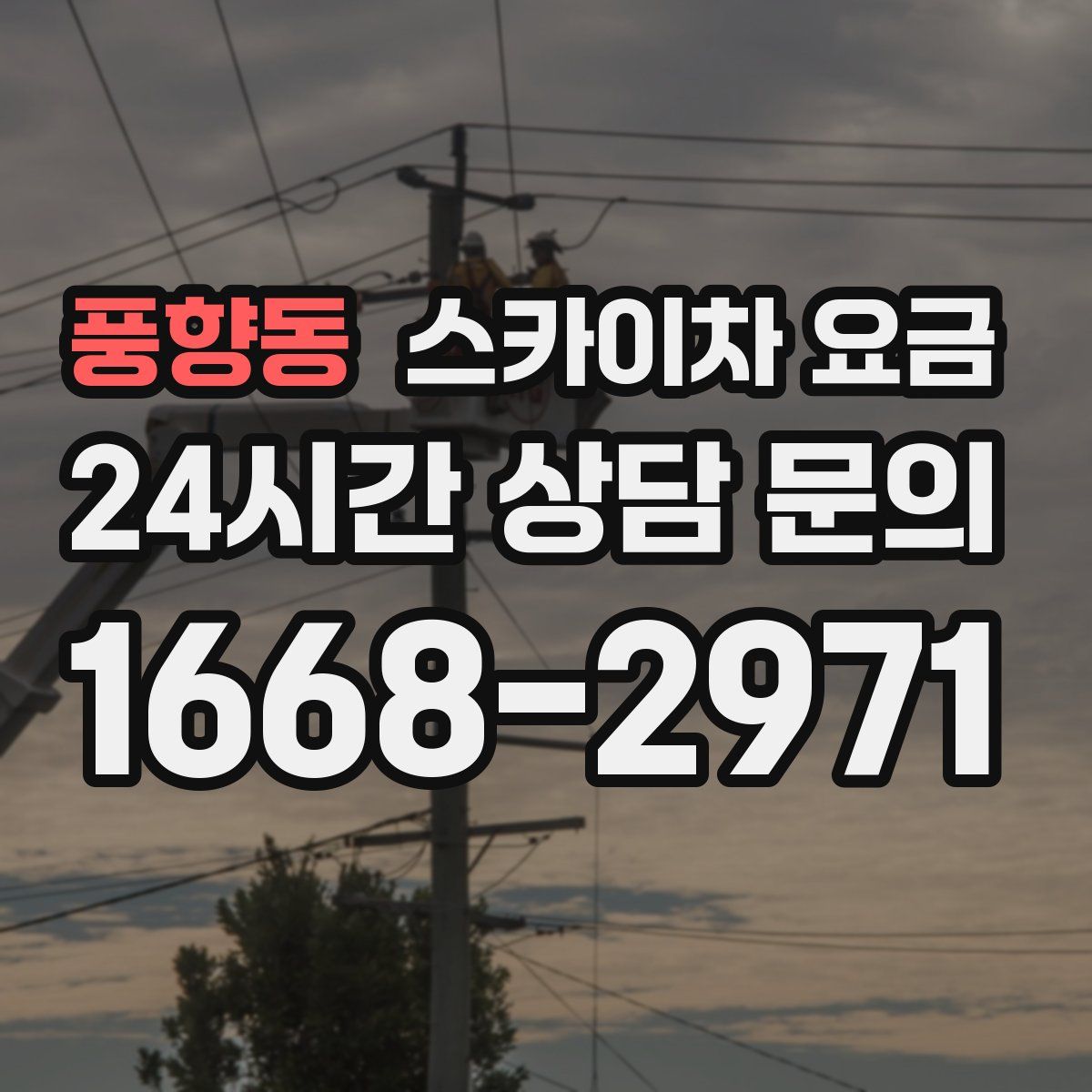 풍향동 스카이차 요금