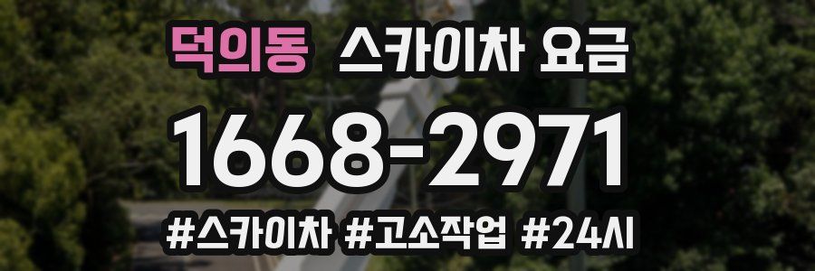 덕의동 스카이차 요금