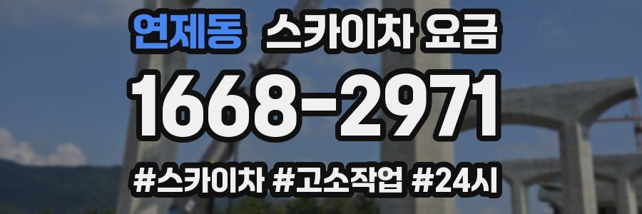 연제동 스카이차 요금