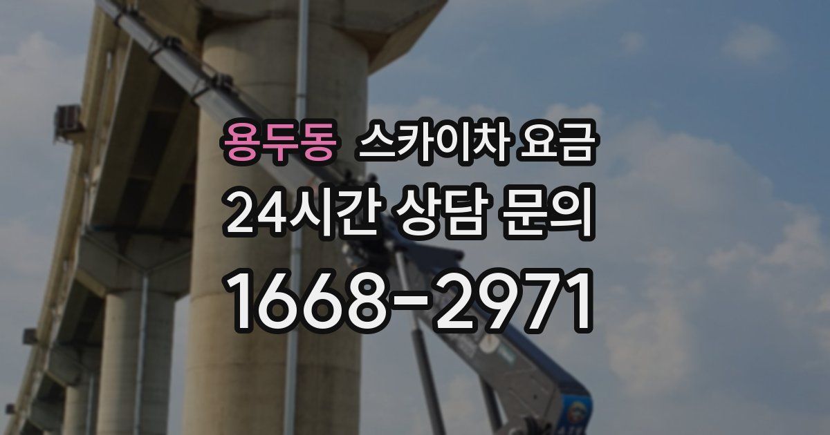 용두동 스카이차 요금