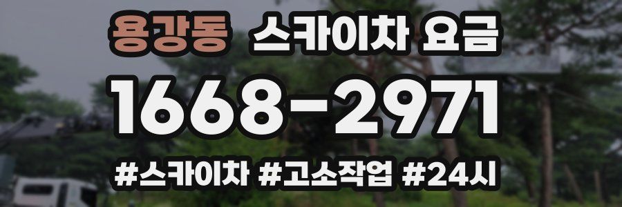 용강동 스카이차 요금