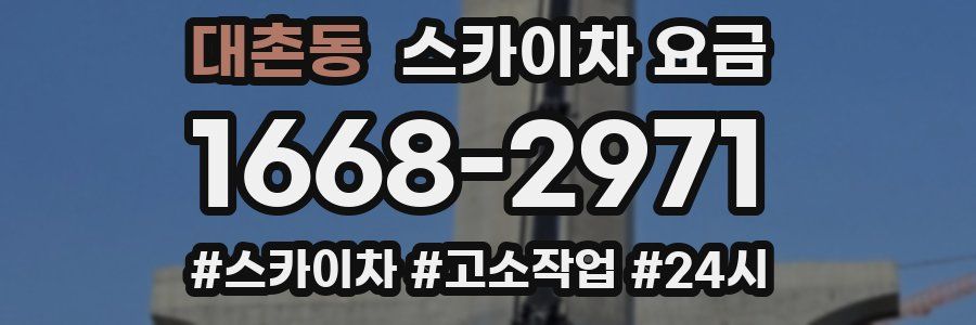 대촌동 스카이차 요금