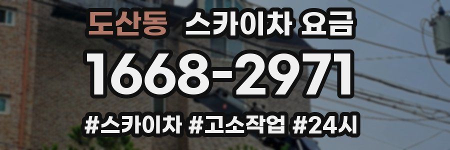 도산동 스카이차 요금