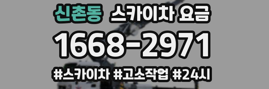 신촌동 스카이차 요금