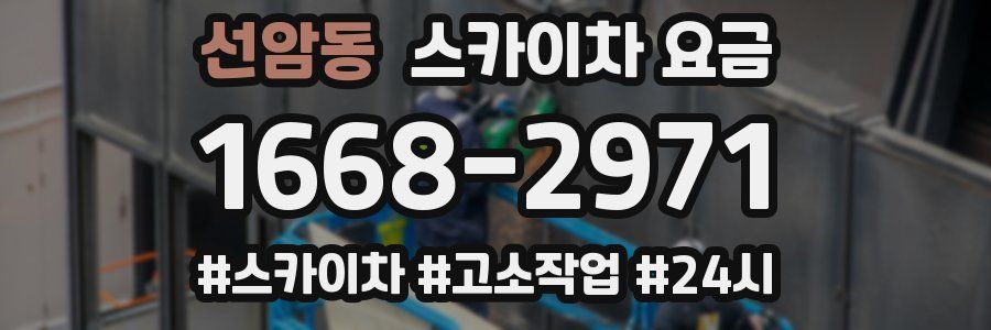 선암동 스카이차 요금