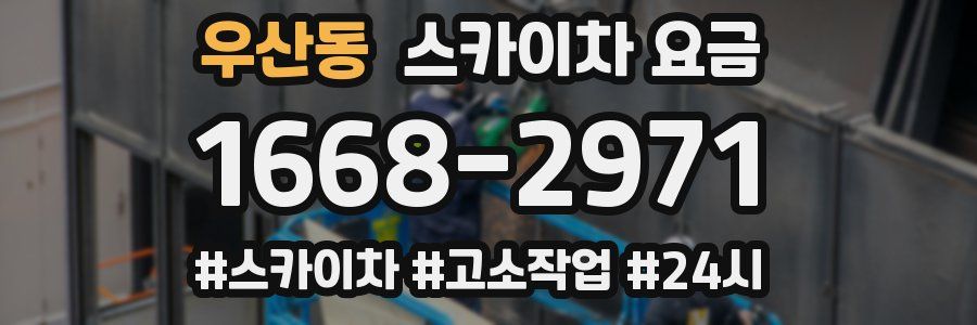 우산동 스카이차 요금