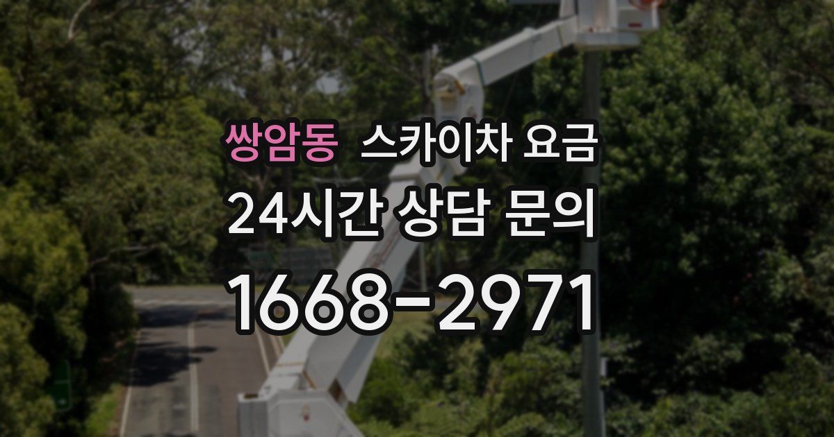 쌍암동 스카이차 요금