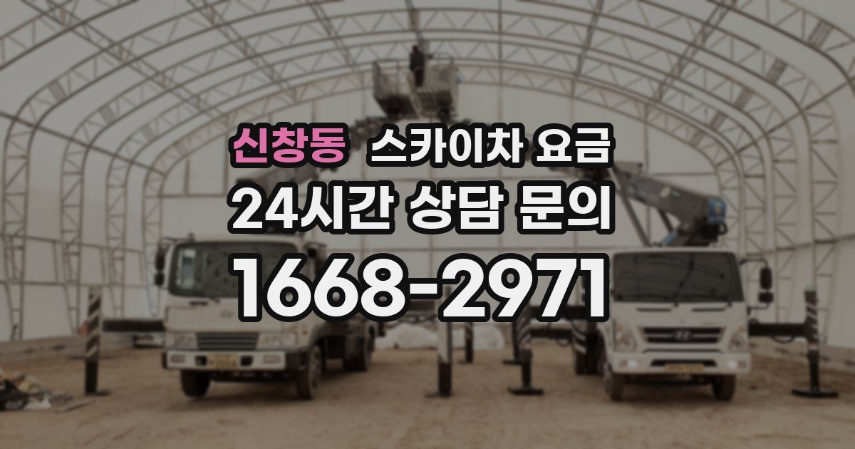 신창동 스카이차 요금