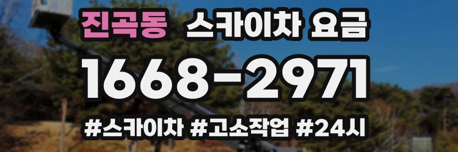 진곡동 스카이차 요금