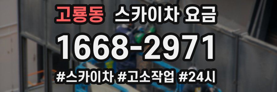 고룡동 스카이차 요금