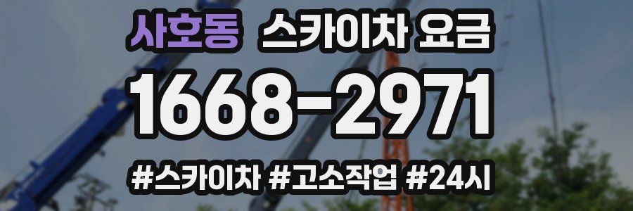 사호동 스카이차 요금