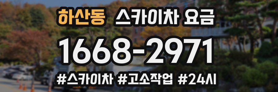 하산동 스카이차 요금