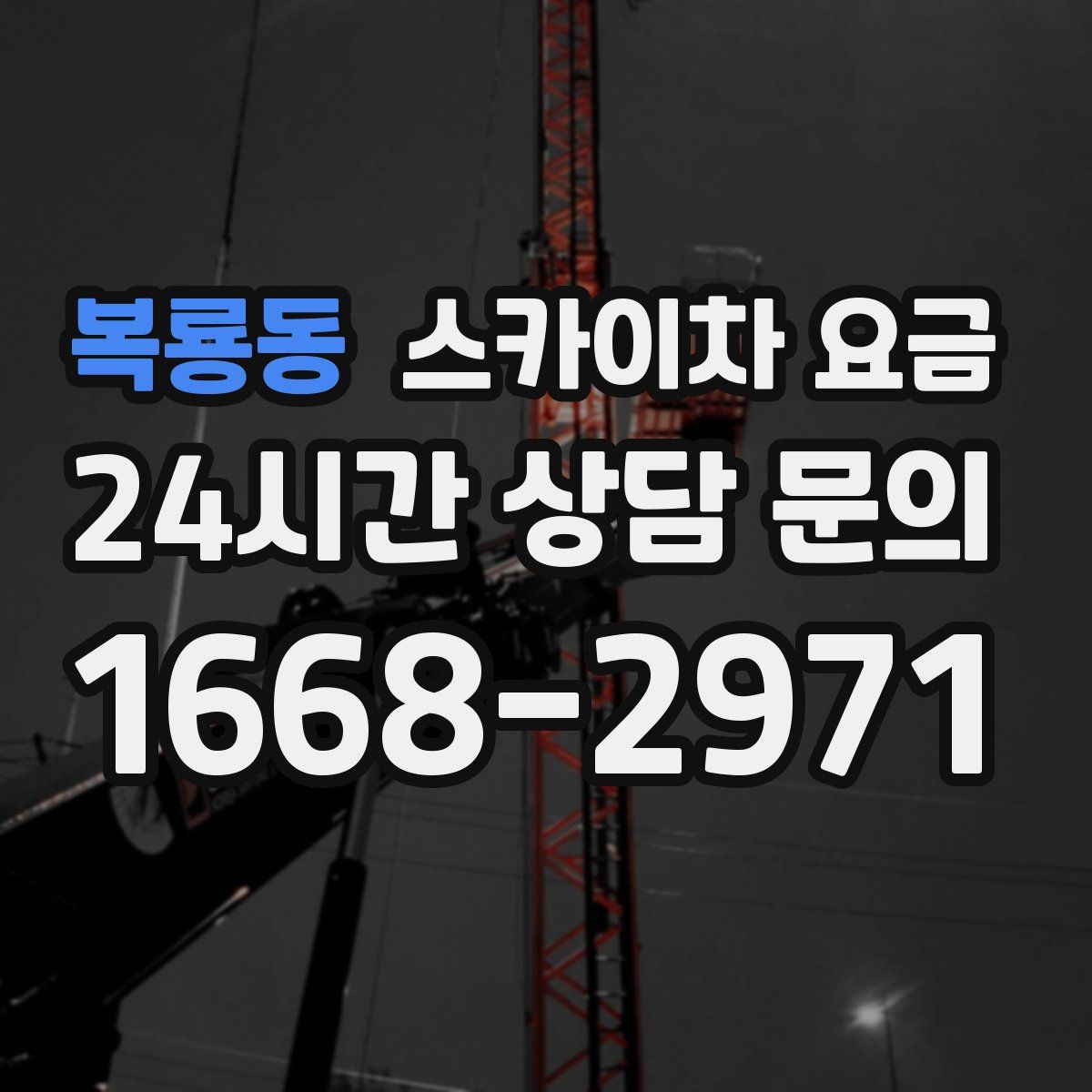 복룡동 스카이차 요금