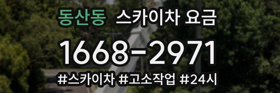 동산동 스카이차 요금