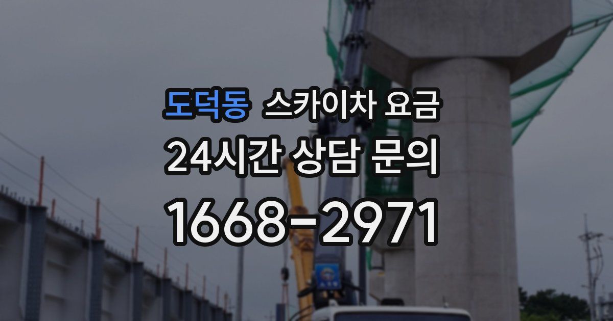 도덕동 스카이차 요금