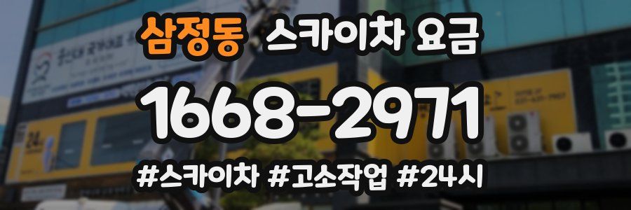 삼정동 스카이차 요금