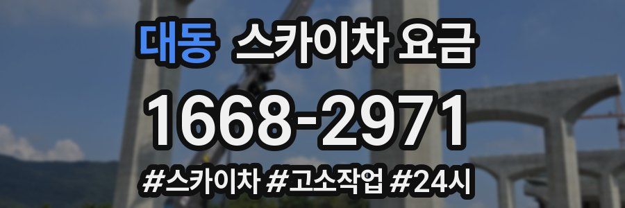 대동 스카이차 요금