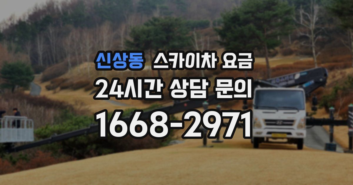 신상동 스카이차 요금