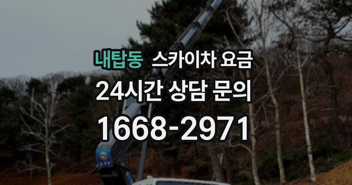 내탑동 스카이차 요금