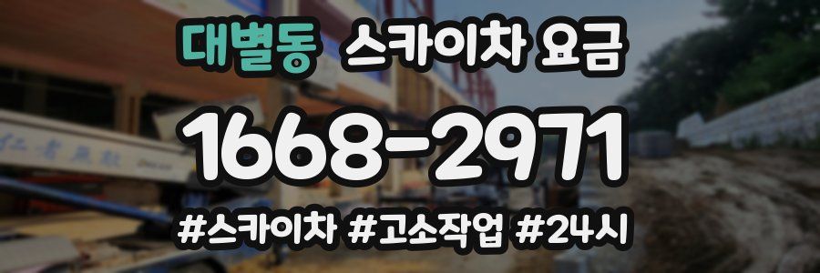 대별동 스카이차 요금