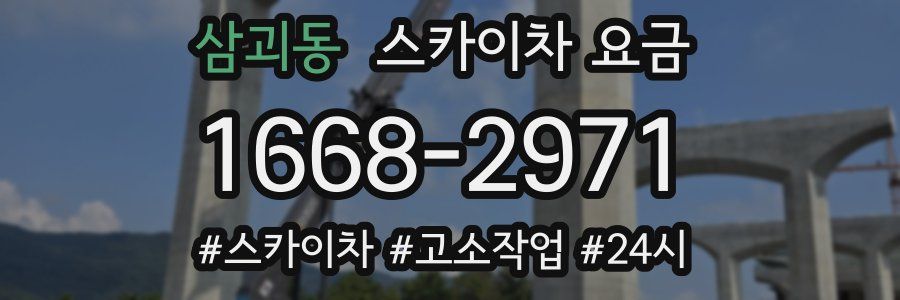 삼괴동 스카이차 요금