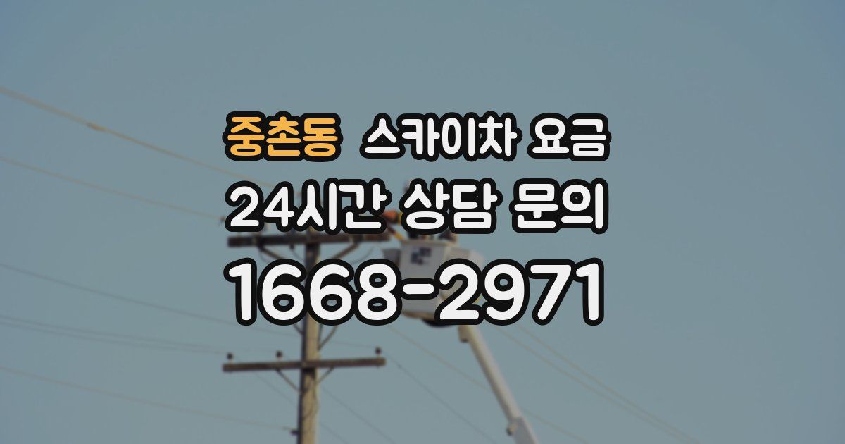 중촌동 스카이차 요금