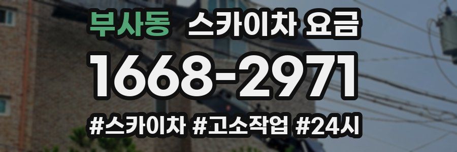 부사동 스카이차 요금