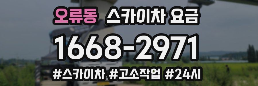 오류동 스카이차 요금