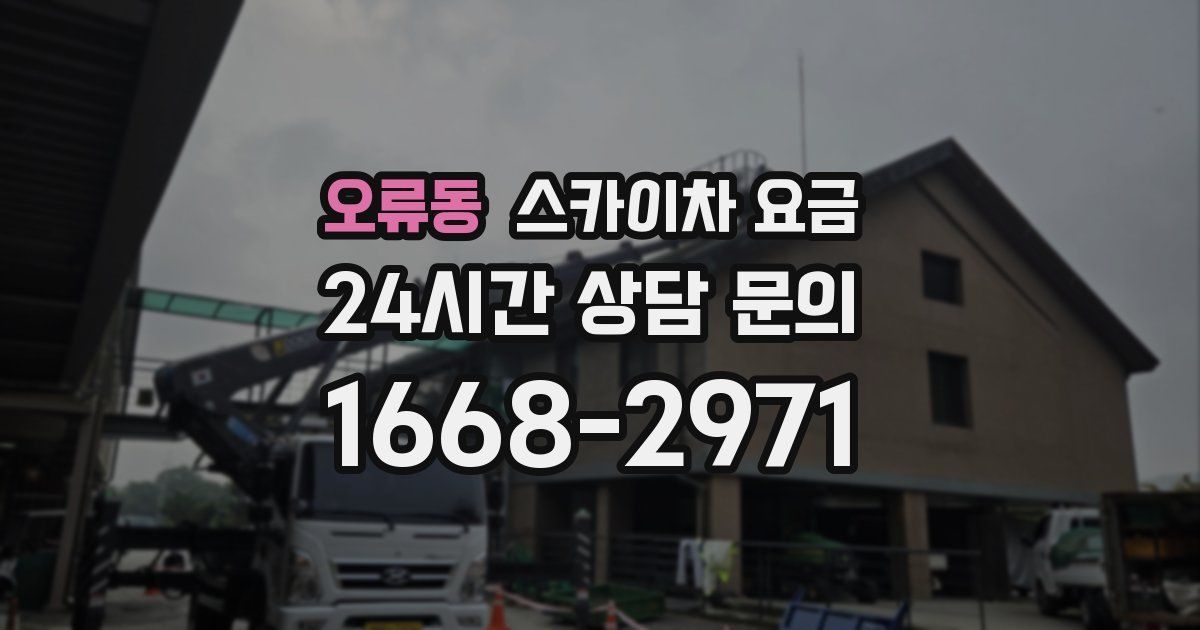 오류동 스카이차 요금