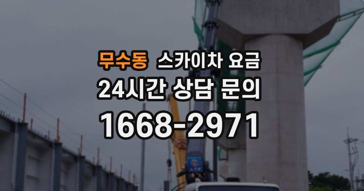 무수동 스카이차 요금