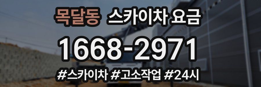 목달동 스카이차 요금