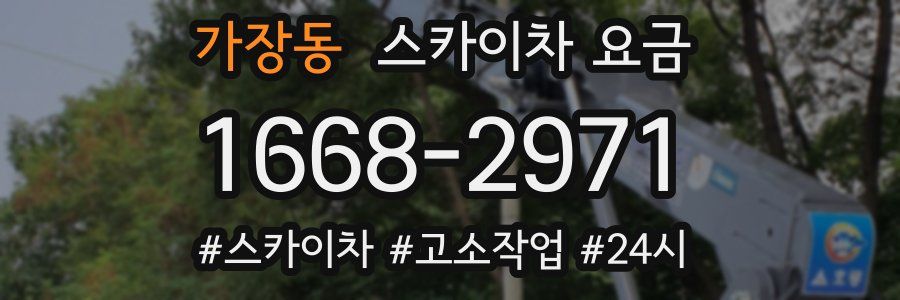 가장동 스카이차 요금