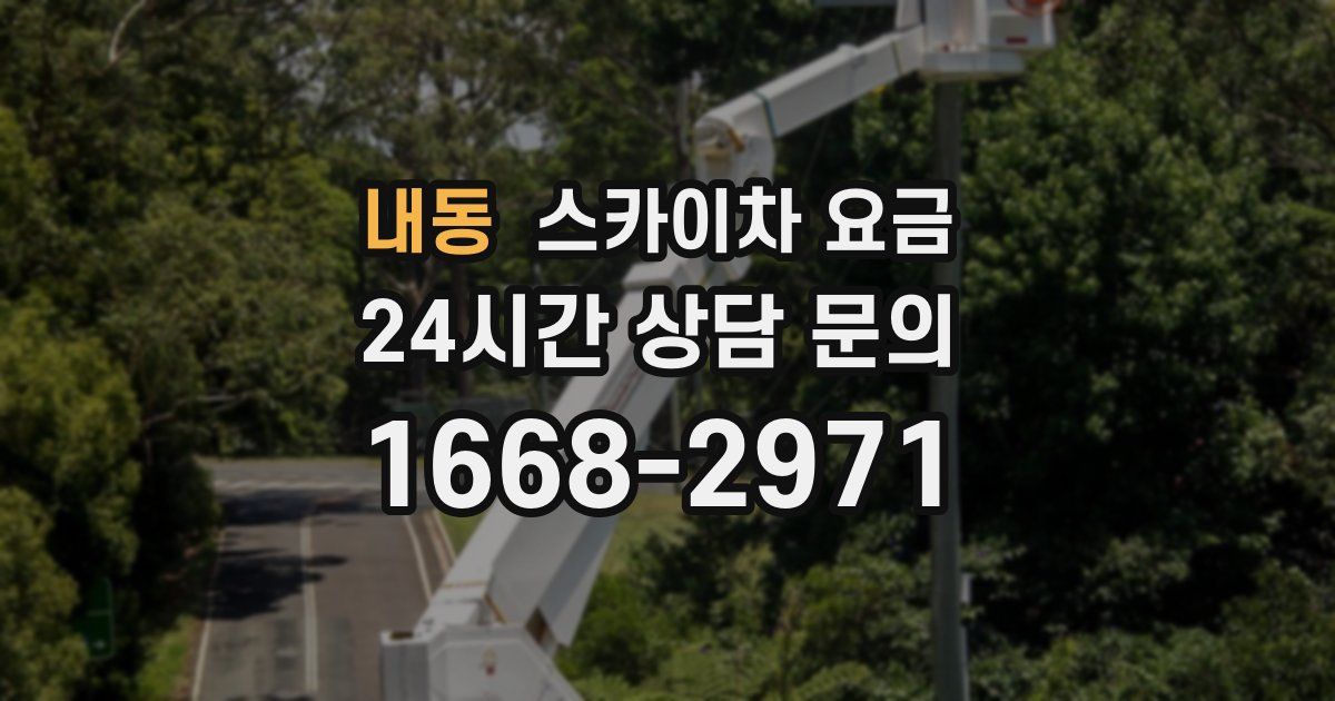 내동 스카이차 요금