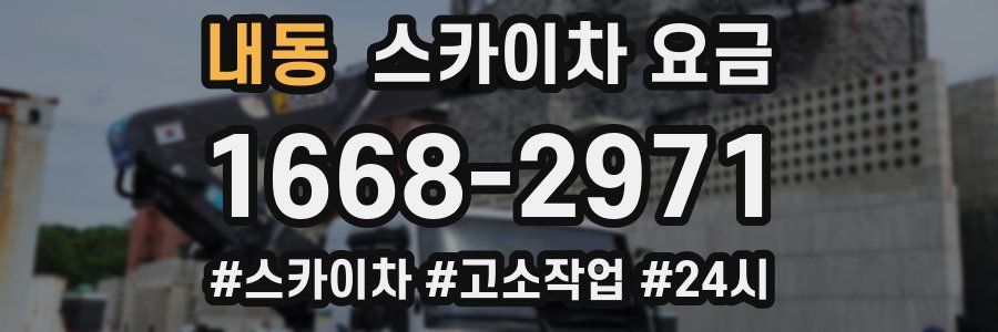 내동 스카이차 요금